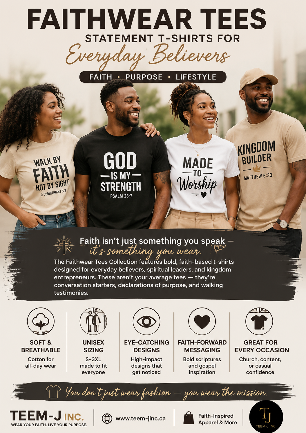 Faithwear Tees – Statement T-Shirts for Everyday Believers