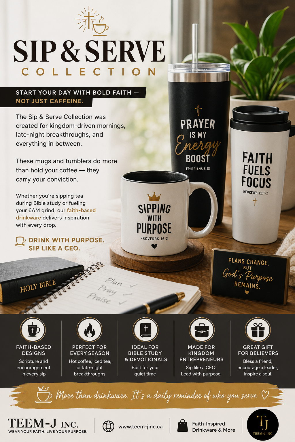 Sip & Serve – Faith-Based Drinkware for Bold Believers