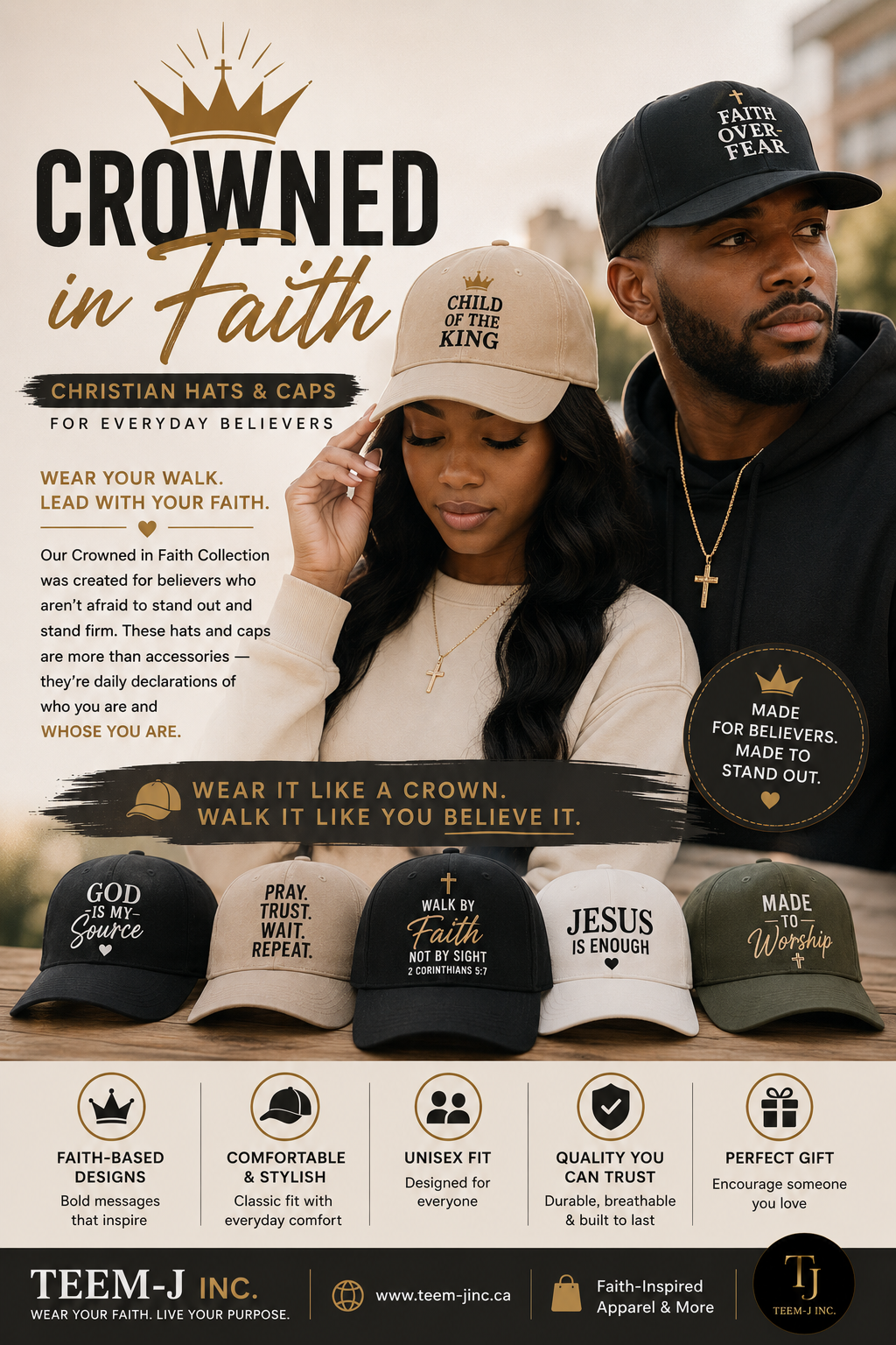 Crowned in Faith – Christian Hats & Caps for Everyday Believers