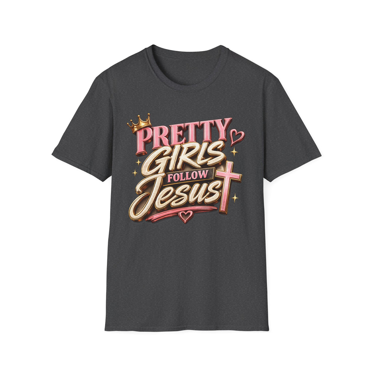 Pretty Girls Follow Jesus T-Shirt — Christian Faith Tee for Women